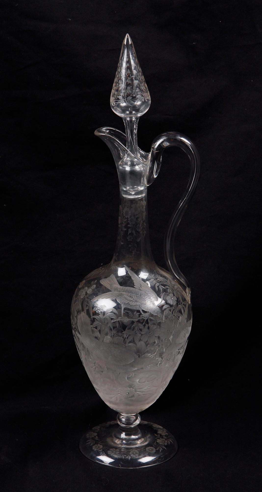 KARAFF, glas, möjligen Böhmen, 1800-tal.