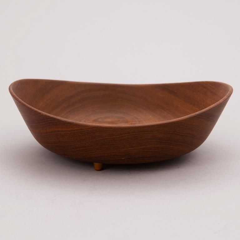 KAY BOJESEN, a teak bowl, Finn Juhl, Denmark. Designed 1951.