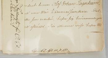 Four letters from Karl XIII, signed and dated 1794- 1810.