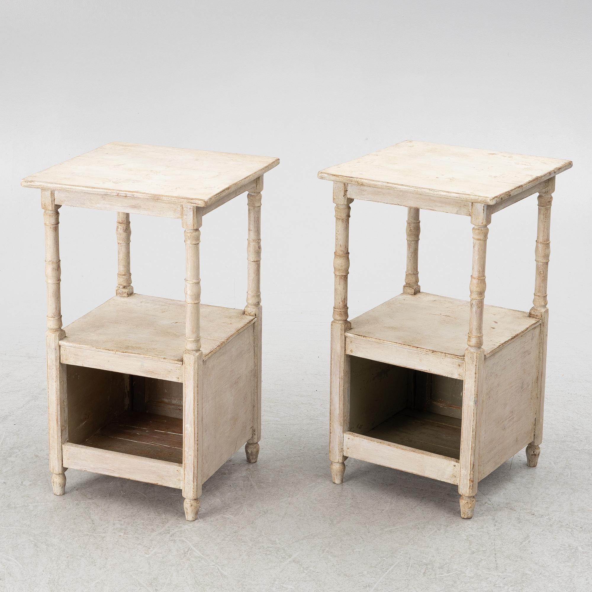 A of pair late 19th century nightstands.