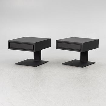 A pair of contemporary bedside tables.