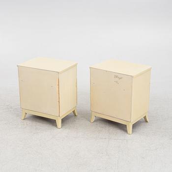 A pair of bedside tables, 1920's/30's.