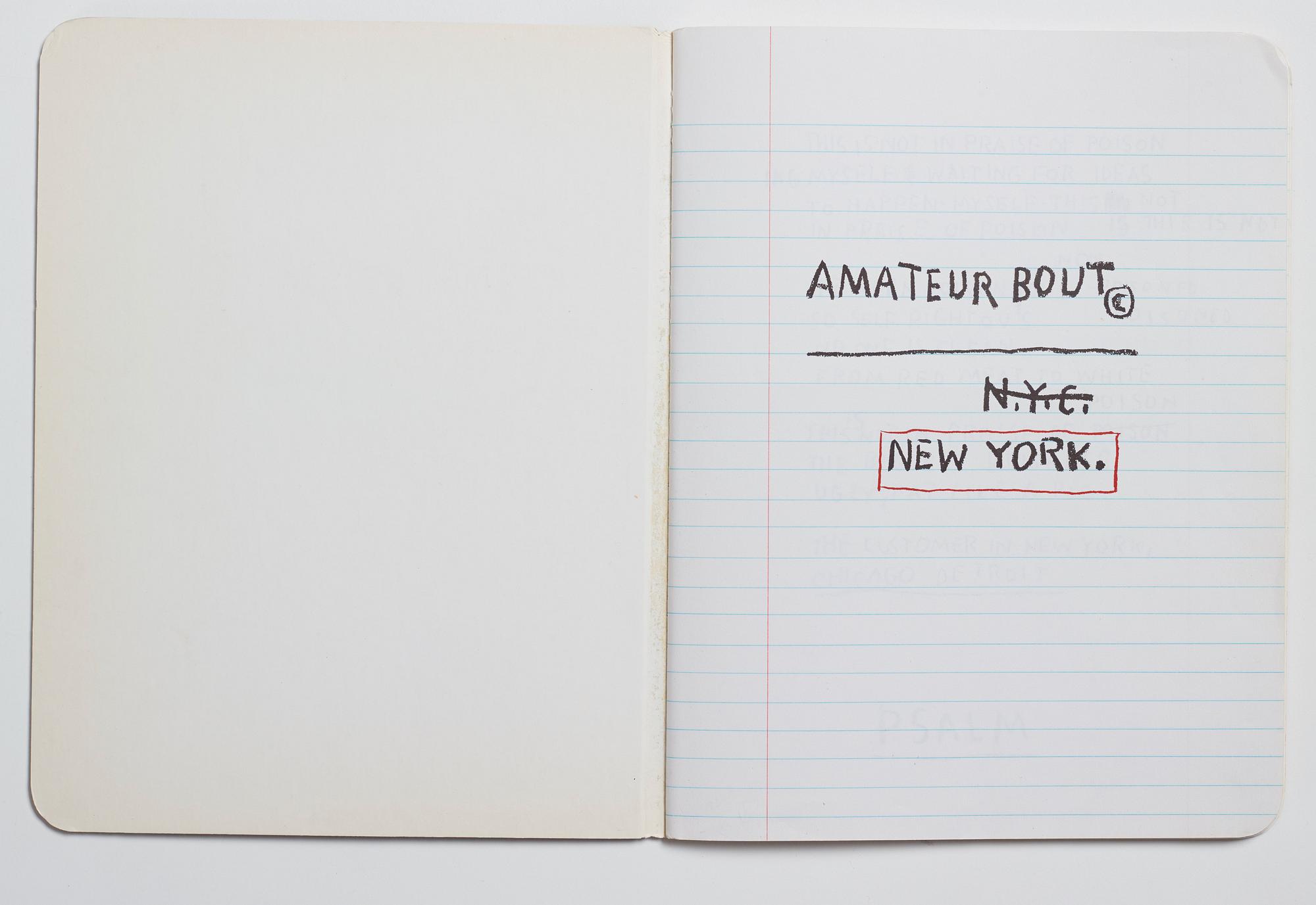 Jean-Michel Basquiat After, "Amateur Bout".