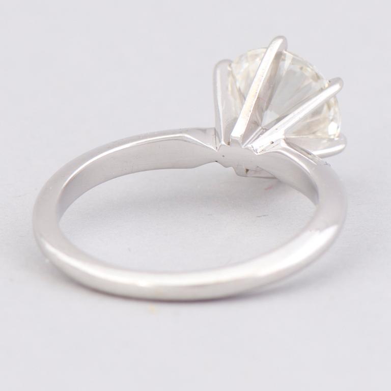 RING, briljantslipad diamant, 14K vitguld.