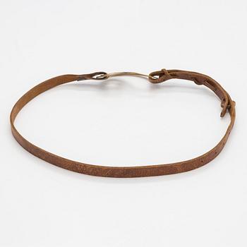 Alexander Calder, belt buckle with leather strap 1938.