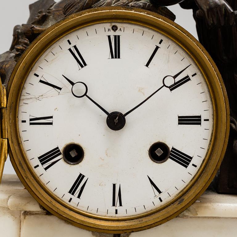 A late 19th century pendulum clock.