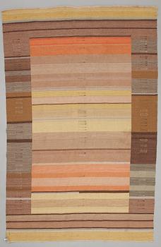 A FLAT WEAVE CARPET, for Aaltosen Mattokutomo Kiikka, Finland 1930s.