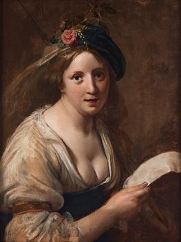 737. Paulus Moreelse, A shepherdess.