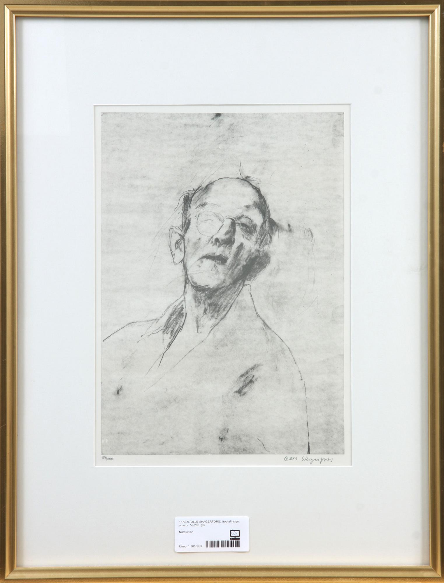 OLLE SKAGERFORS, litografi, sign. o numr. 59/200.