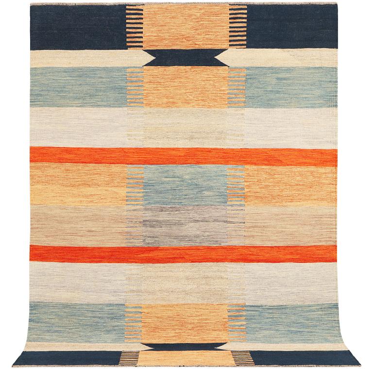 An Afghan Kelim carpet, c. 235 x 177 cm.