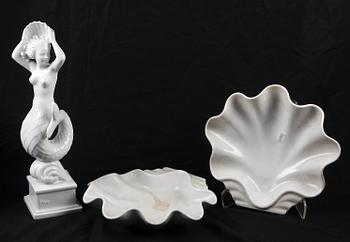 FIGURIN SAMT SKÅLAR, 2 st, Harald Salomon, Rörstrand.