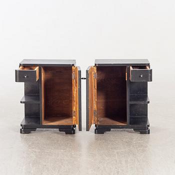 Sängbord, art deco 1930-tal.
