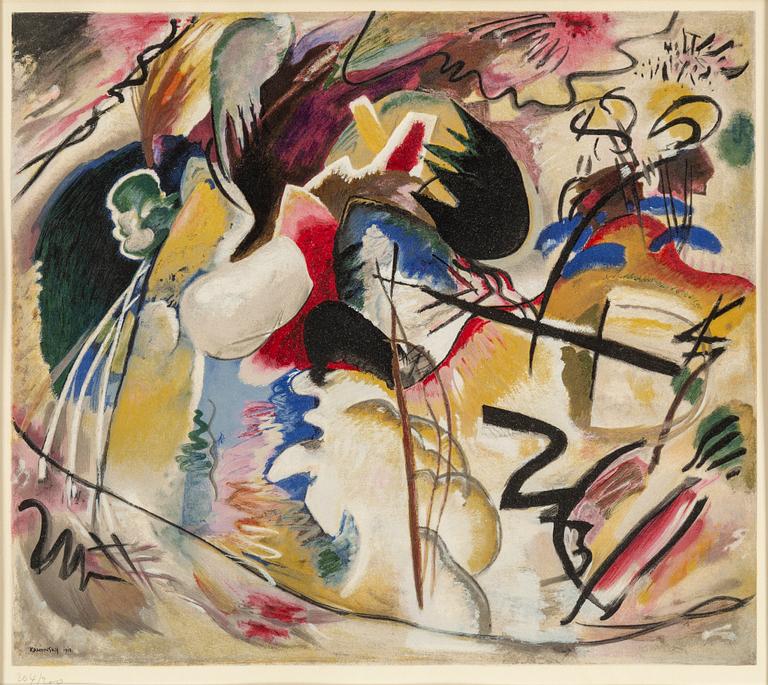 WASSILY KANDINSKY, after, lithograph. numbered 204/250.