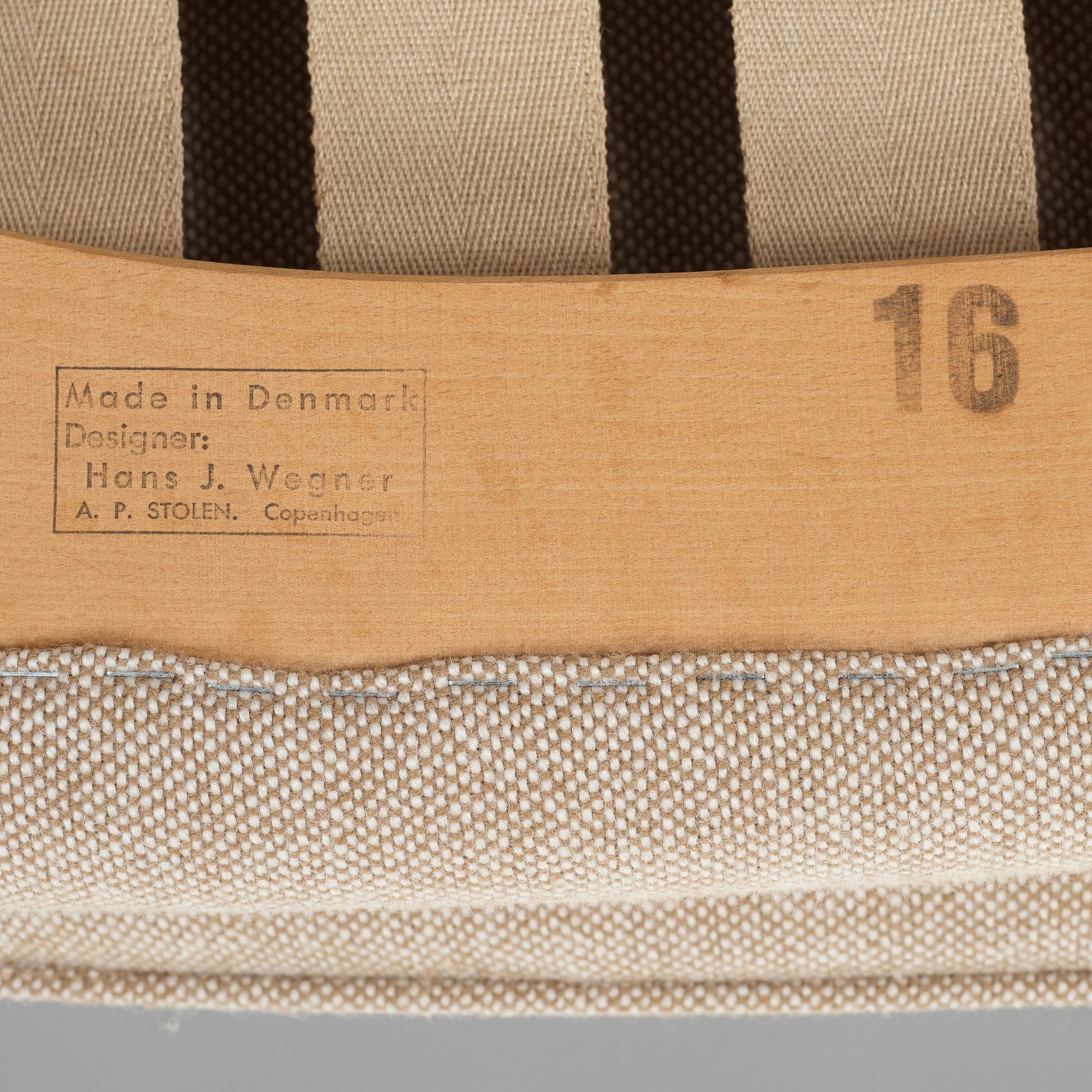 Hans J. Wegner, fåtölj, "Bamse/Papa bear", AP-Stolen, Danmark, 1960-tal.