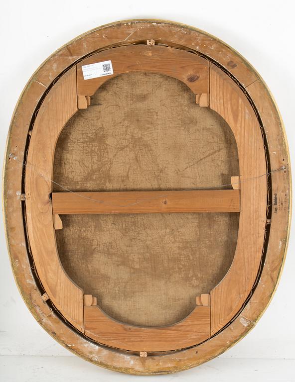 MARTIN MIJTENS D.Ä, tillskriven. Porträtt. Oval, duk.