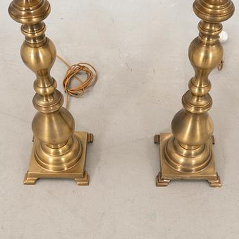 Table lamps a pair 1970s.