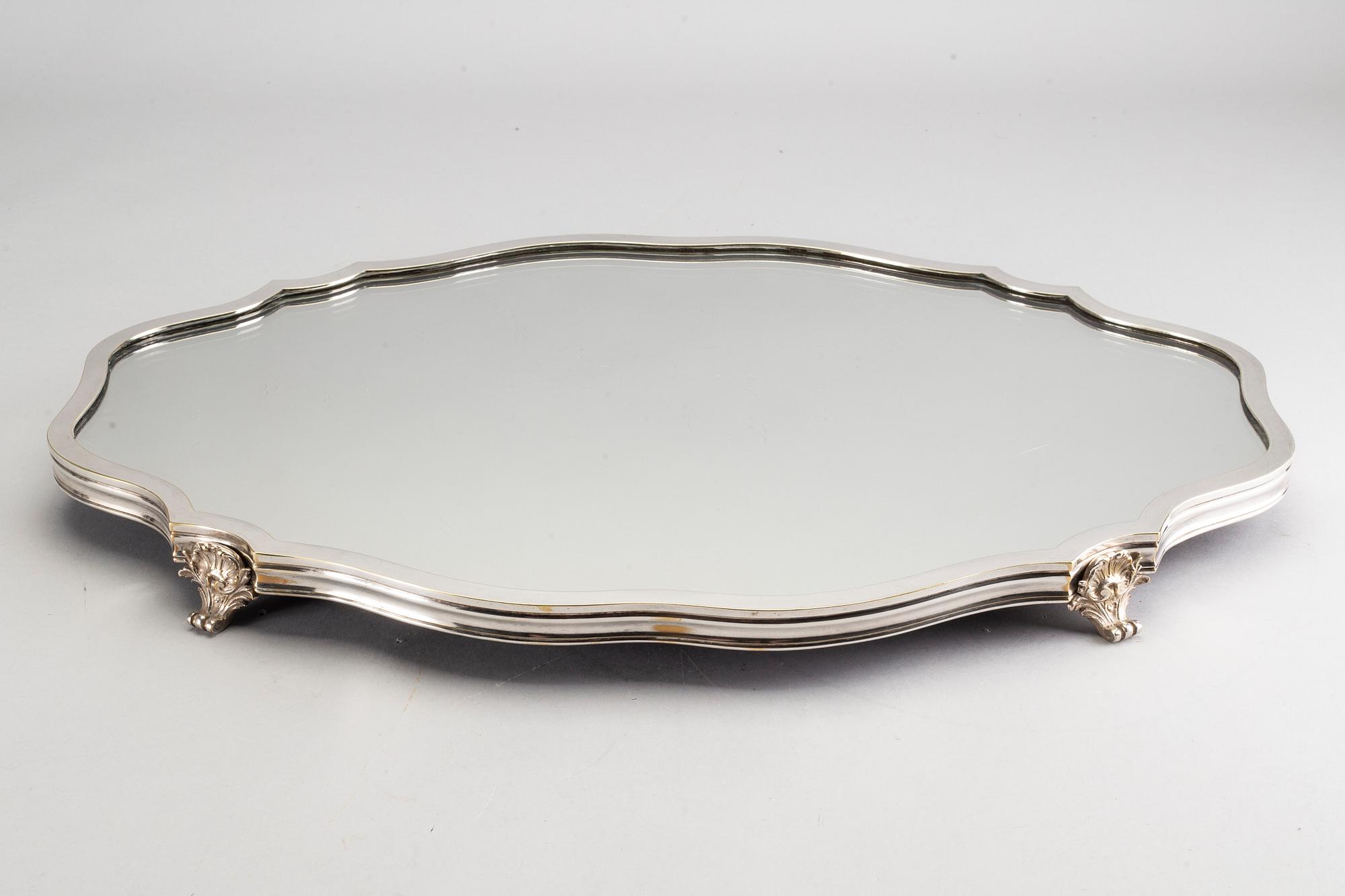 A dinner table plateau, late 19th or early 20th century.