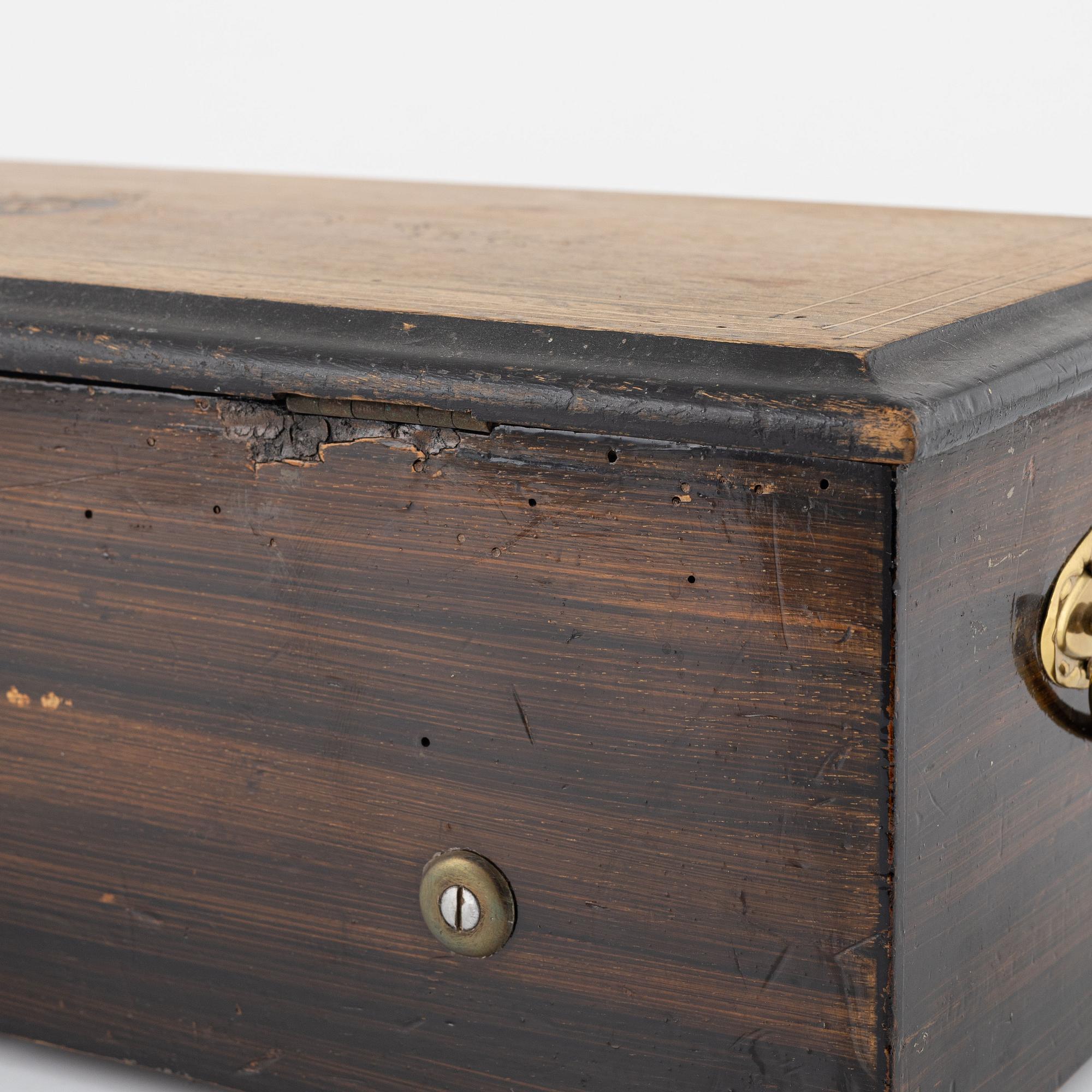 A music box, around the year 1900.