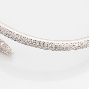 Cartier armband "Juste en Clou" 18K vitguld med runda briljantslipade diamanter.