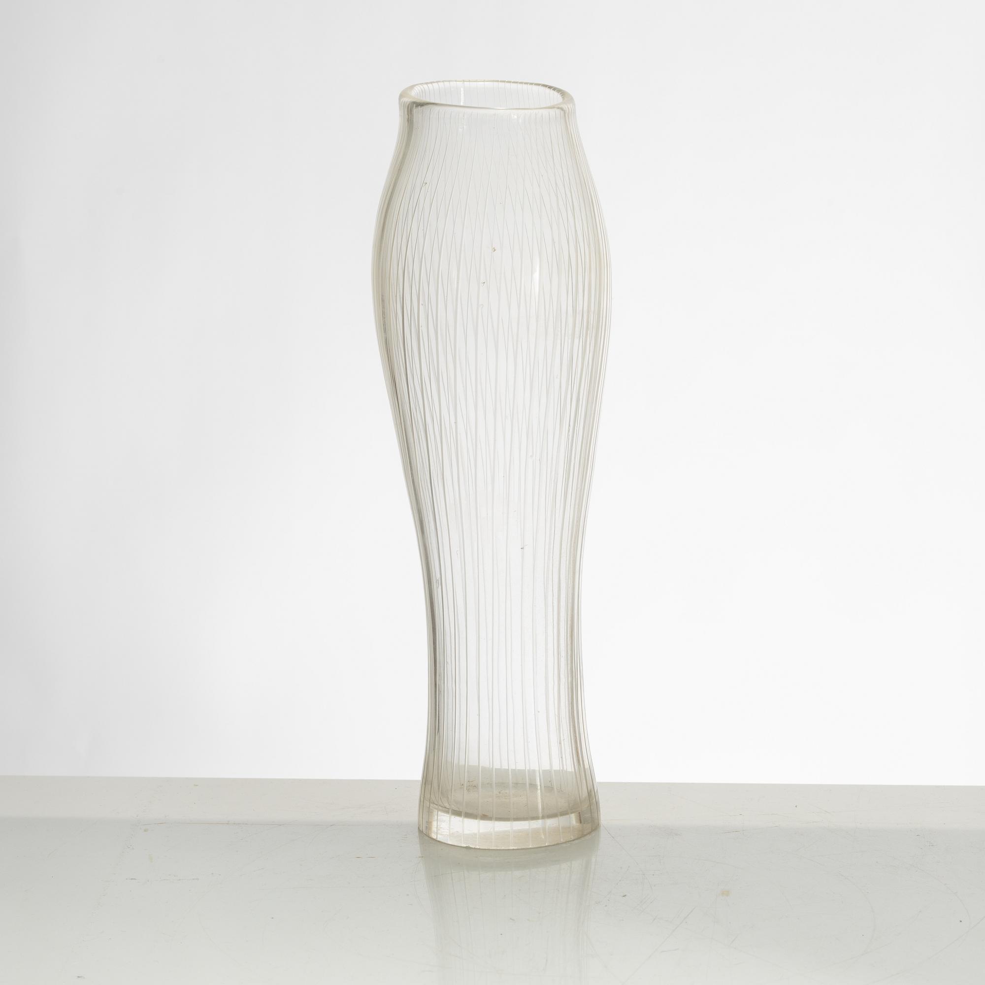 Tapio Wirkkala, a model '3215' glass vase, Iittala, Finland.