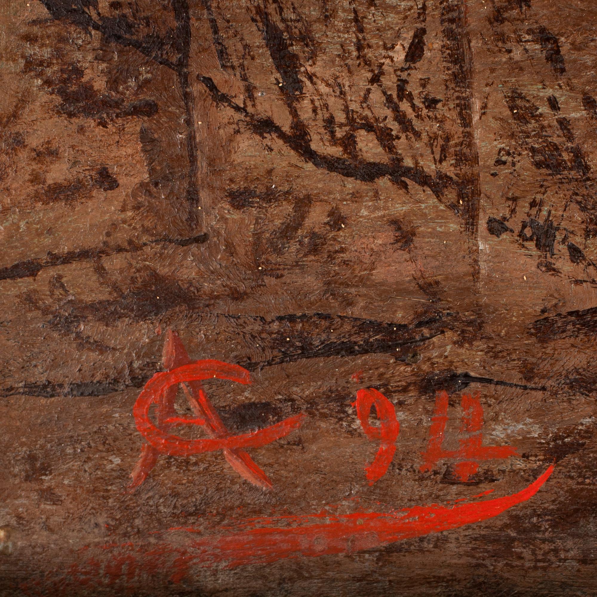 CIPRIANO AGRAS, 2st, oljor på duk, båda monogramsign o dat 94.