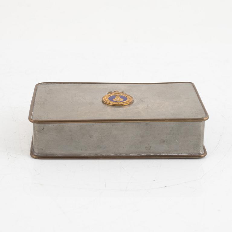 A pewter box, Firma Svenskt Tenn, Sweden, 1927.