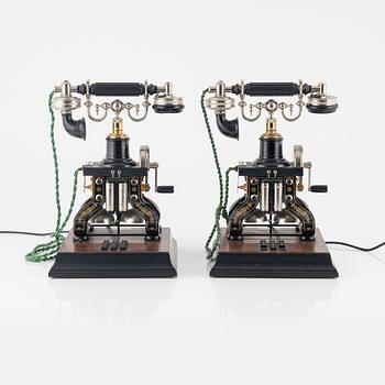 Telefoner, 2 st LM Eriksson, 1900-talets andra hälft.