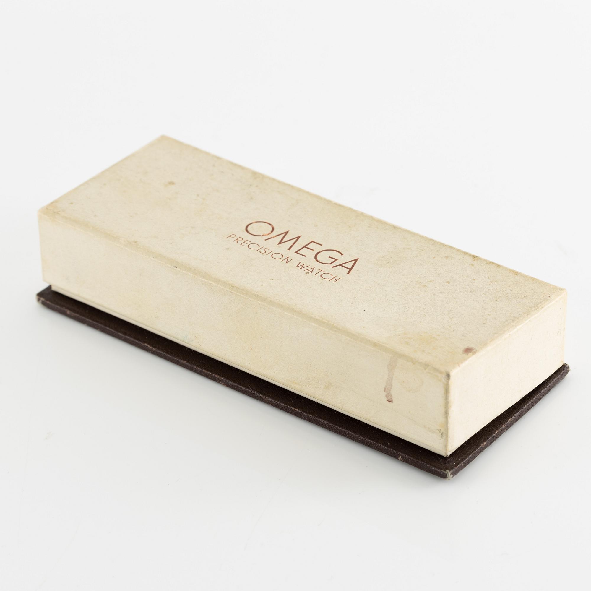 Omega, "Antimagnetisk, Vattentät, Stötskyddad", armbandsur, 35 mm.