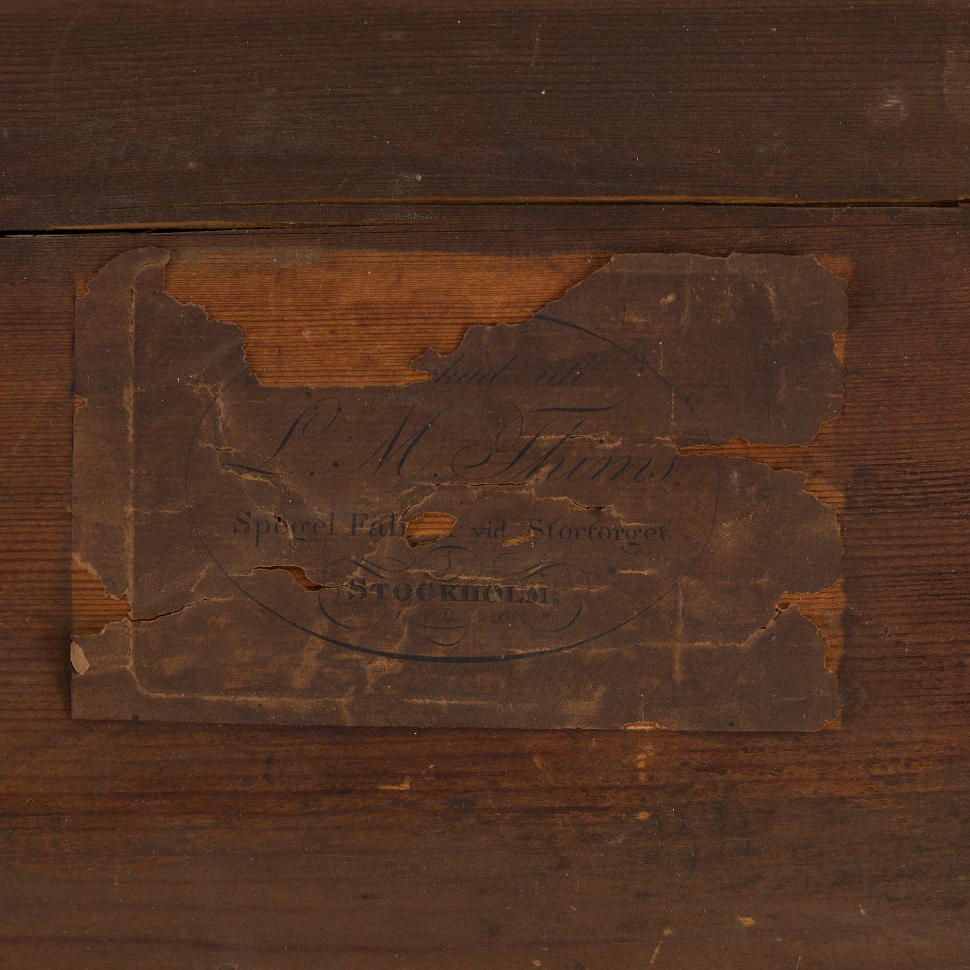 An early 19th century late Gustavian mirror.