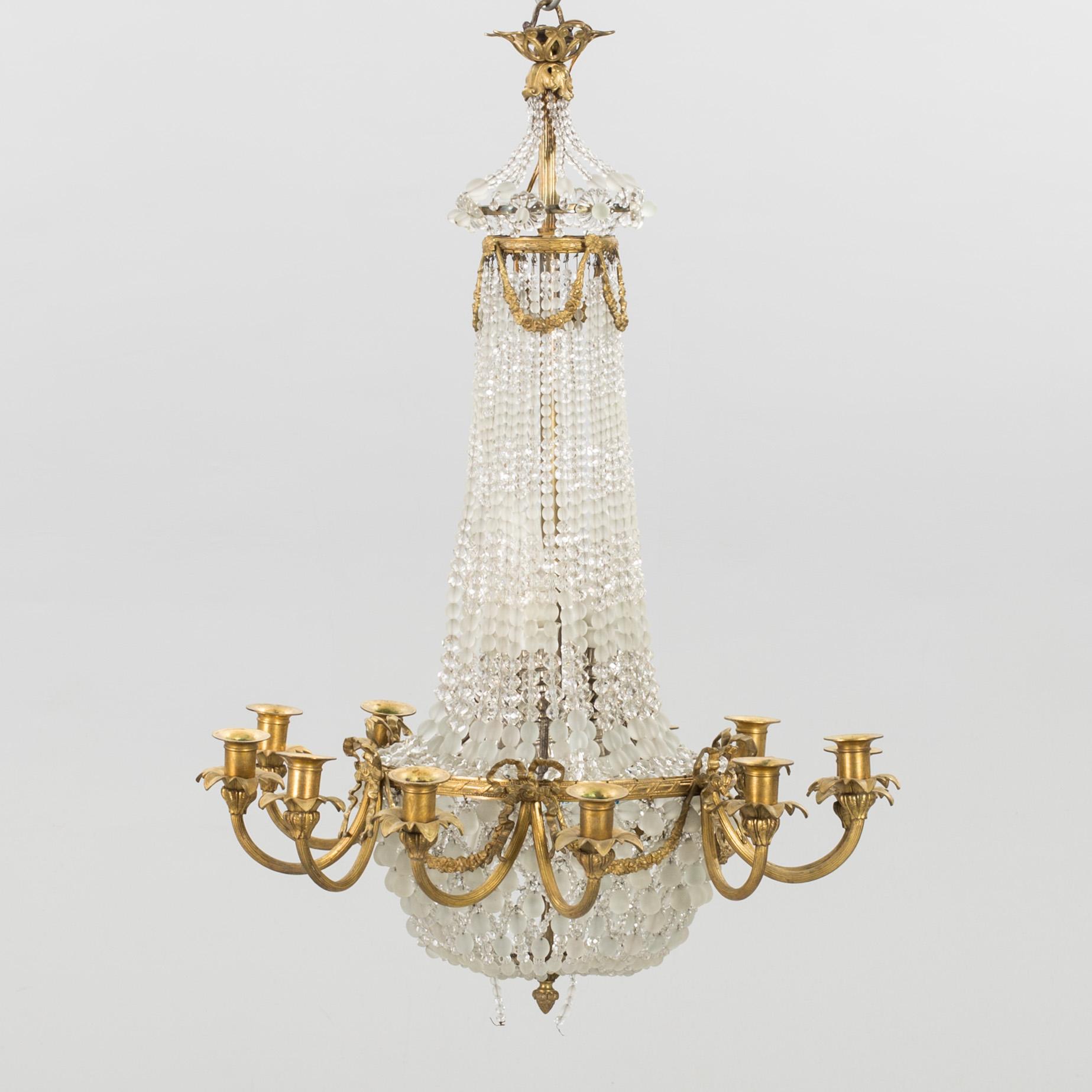 A ceiling lamp, around year 1900.