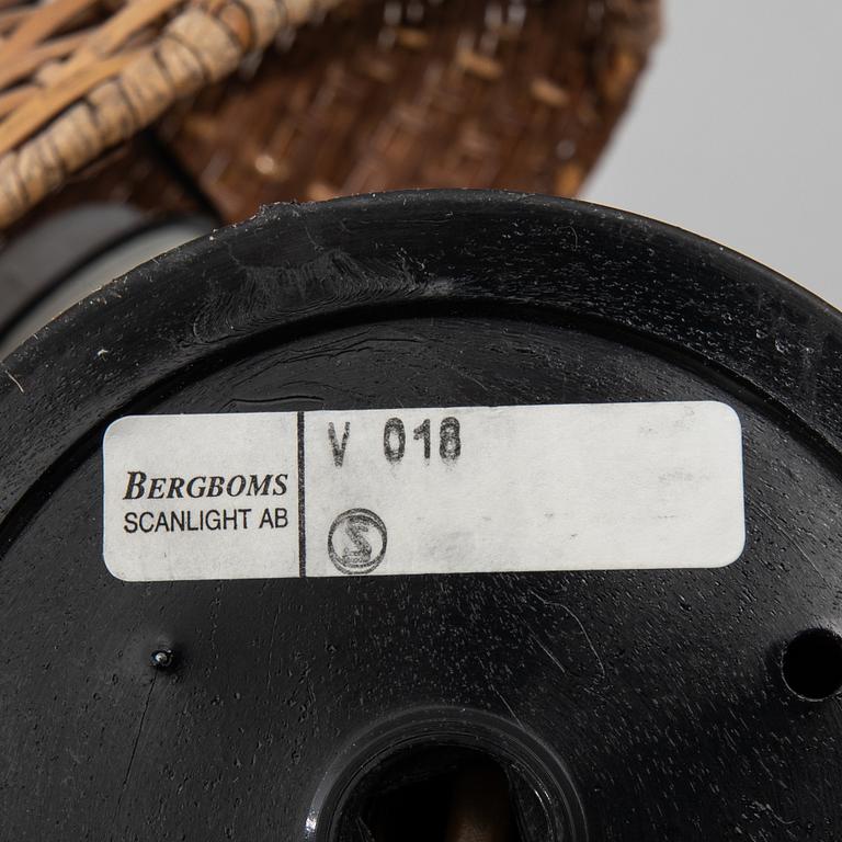 Wall lamps, two similar, V18 Bergboms, late 20th century.