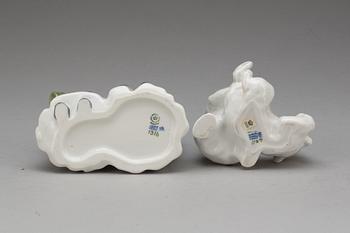 FIGURINER, 2 st. Porslin, Royal Copenhagen.