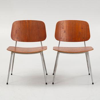 Børge Mogensen, a pair of model 155 chairs, Denmark, mid-20th century.