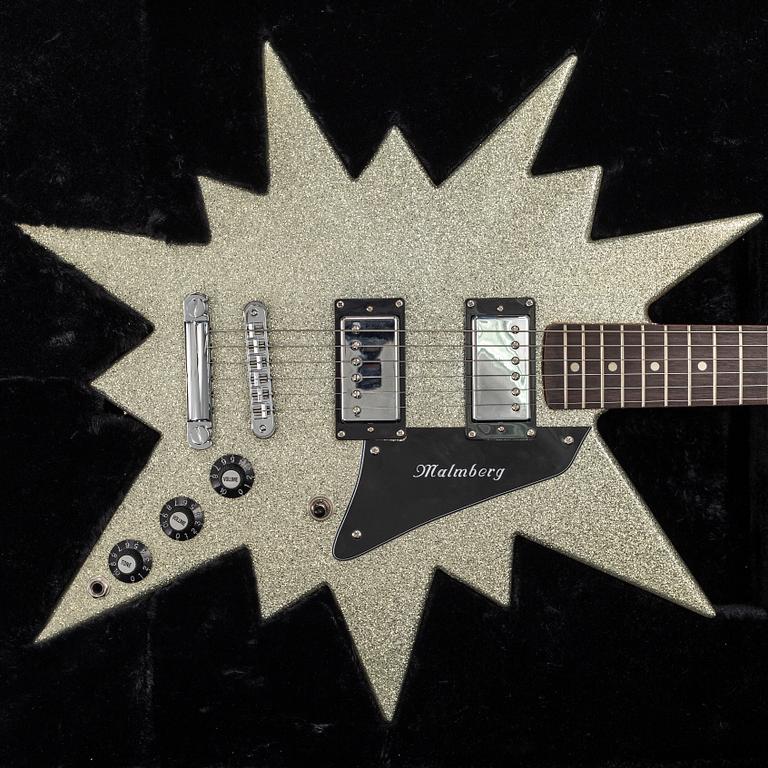 ELECTRIC GUITAR, Malmberg ABBA Star guitar Limited Edition, 2/50, 2014. Signed by Björn Ulvaeus and Göran Malmberg.