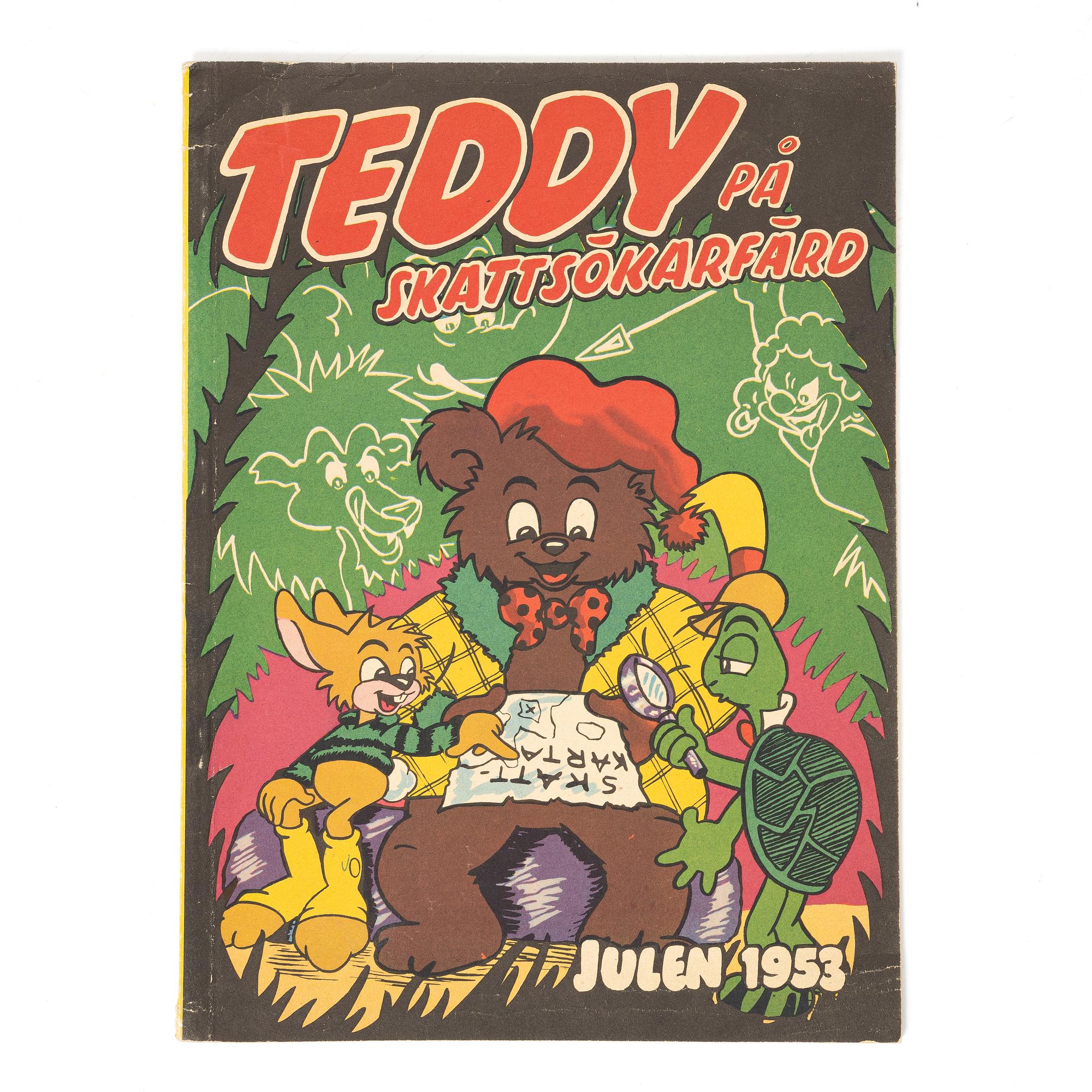 Serietidning, "Teddy på skattsökarfärd", Julen 1953.