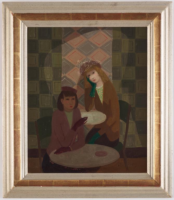 Pelle Åberg, Two Women at a Café.