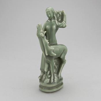 HELGE CHRISTOFFERSEN, skulptur, keramik. Signerad. Royal Copenhagen.
