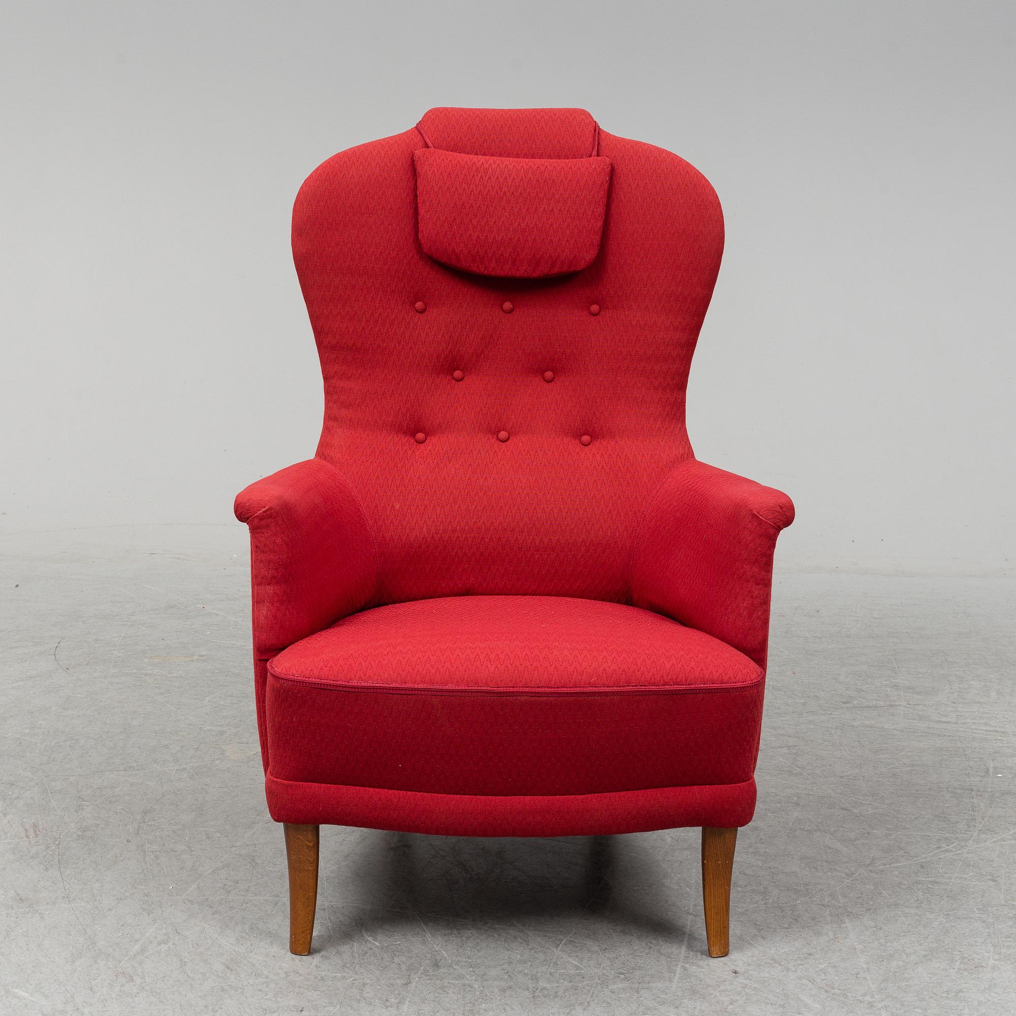 CARL MALMSTEN, fåtölj, "Farmor", 1900-talets andra hälft.