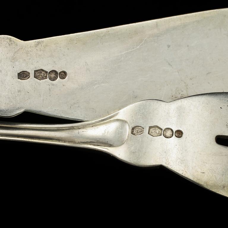 FISKBESTICK, 24 st, silver, mästarstämpel CVK, Holland, 1931. Vikt 1248 g.