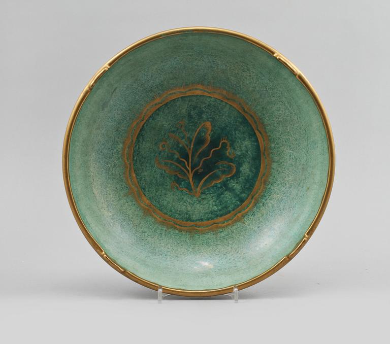 SKÅL, flintgods, Josef Ekberg, Gustavsberg, 1900-talets första hälft.