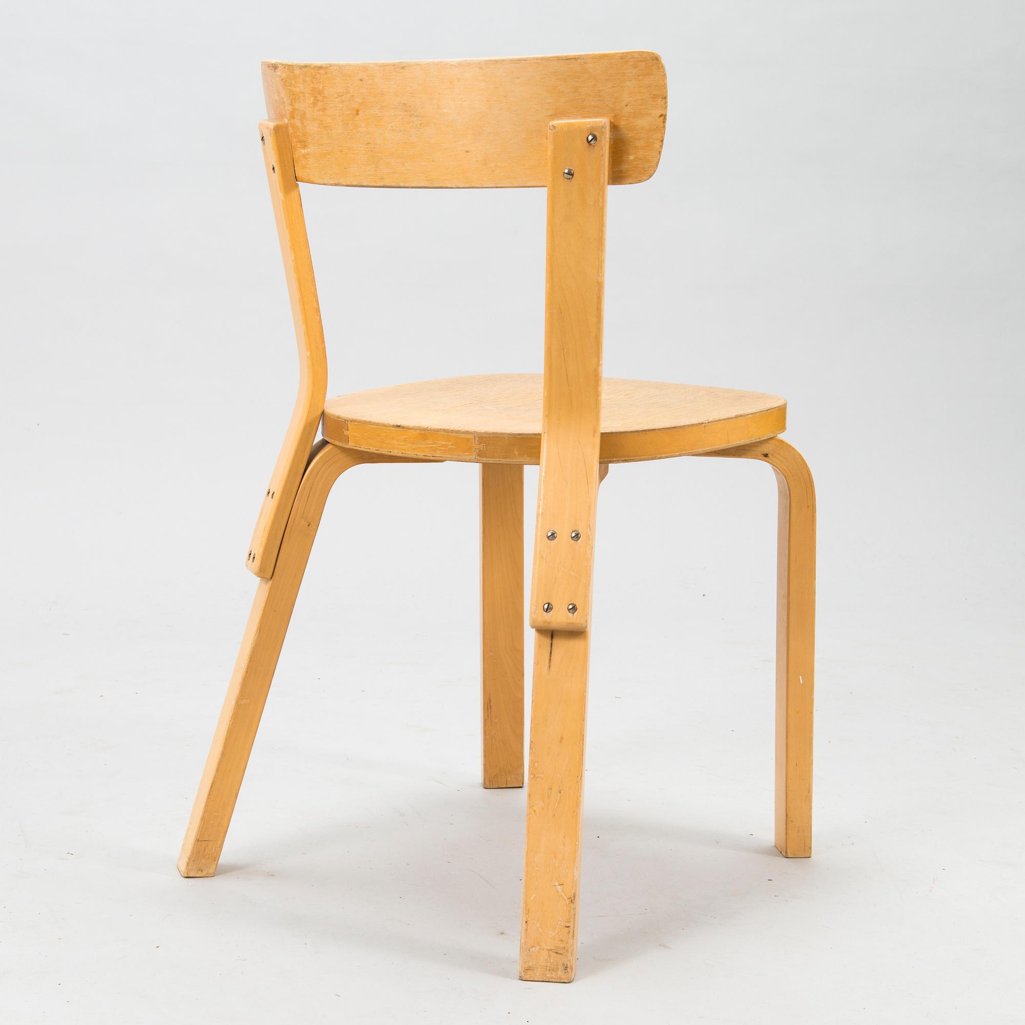 ALVAR AALTO, kirjoituspöytä ja tuoli, Artek 1900-luvun puoliväli.