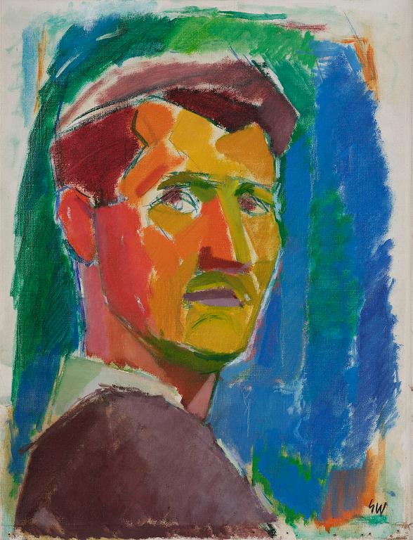 Gösta Werner, Självporträtt.