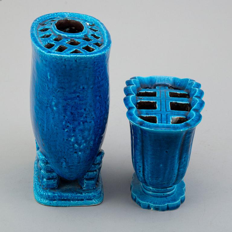 Two mid 20th century stoneware vases by Gunnar Nylund, Rörstrand.