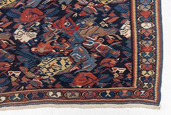 A Kilim rug, Senneh, approx. 199 x 132 cm.