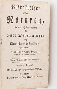 PARTI BÖCKER, 3 st, bl.a, "Grönländska historiens senare del, om Brödra-Församlingens missioner", Stockholm 1769.