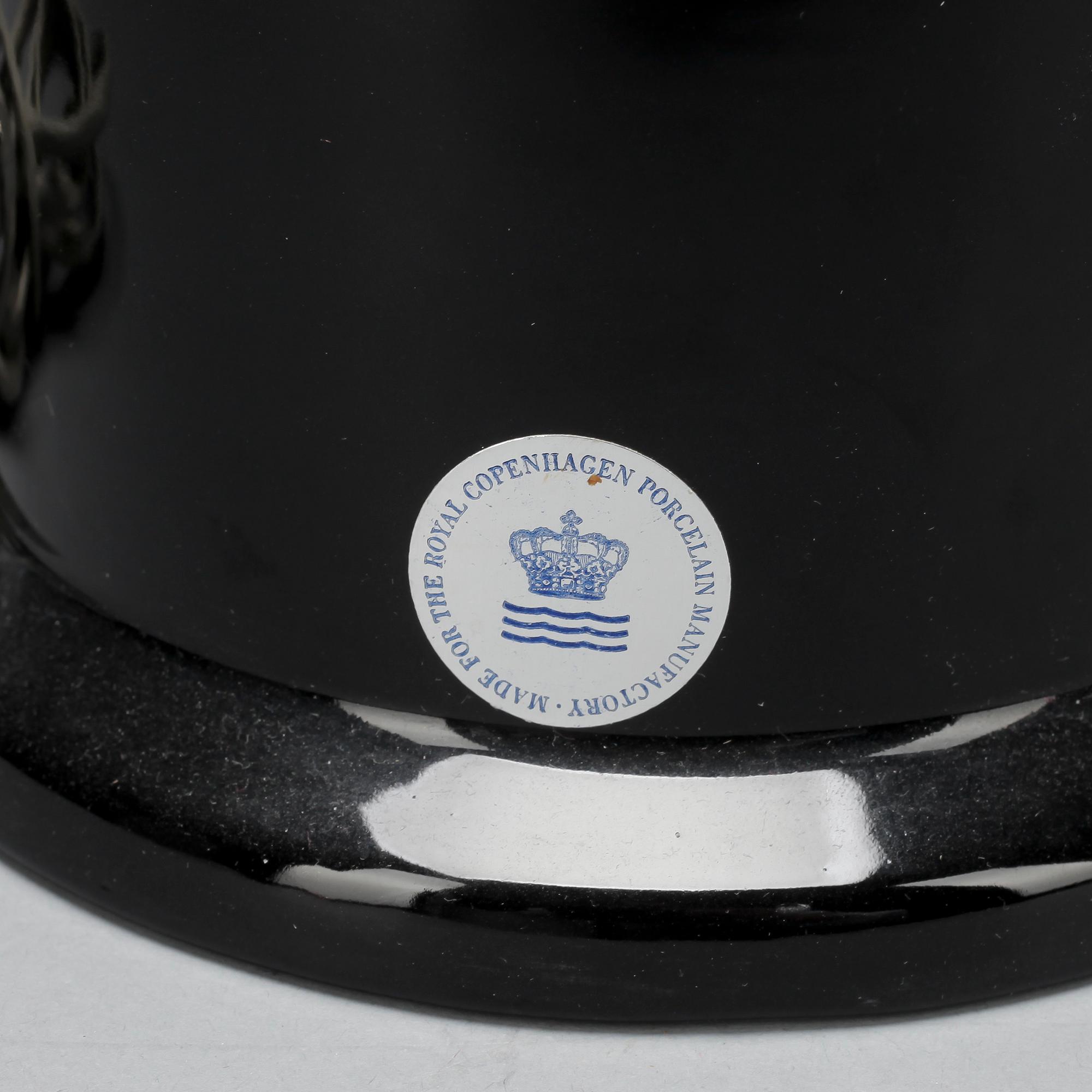 BORDSLAMPA, porslin, Royal Copenhagen, 1900,talets andra hälft.