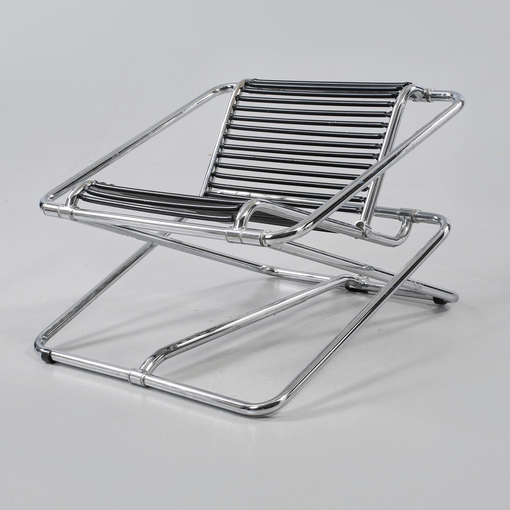 FÅTÖLJ, troligen "Rocking chair", Ron Arad, One Off, England. 1980-tal.