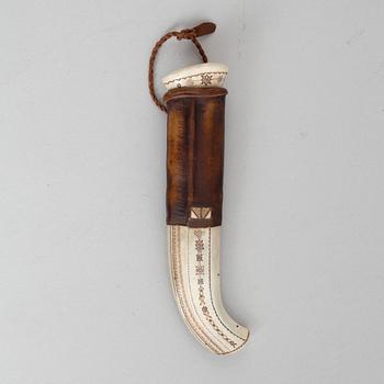 A knife, signed and dated 1992.