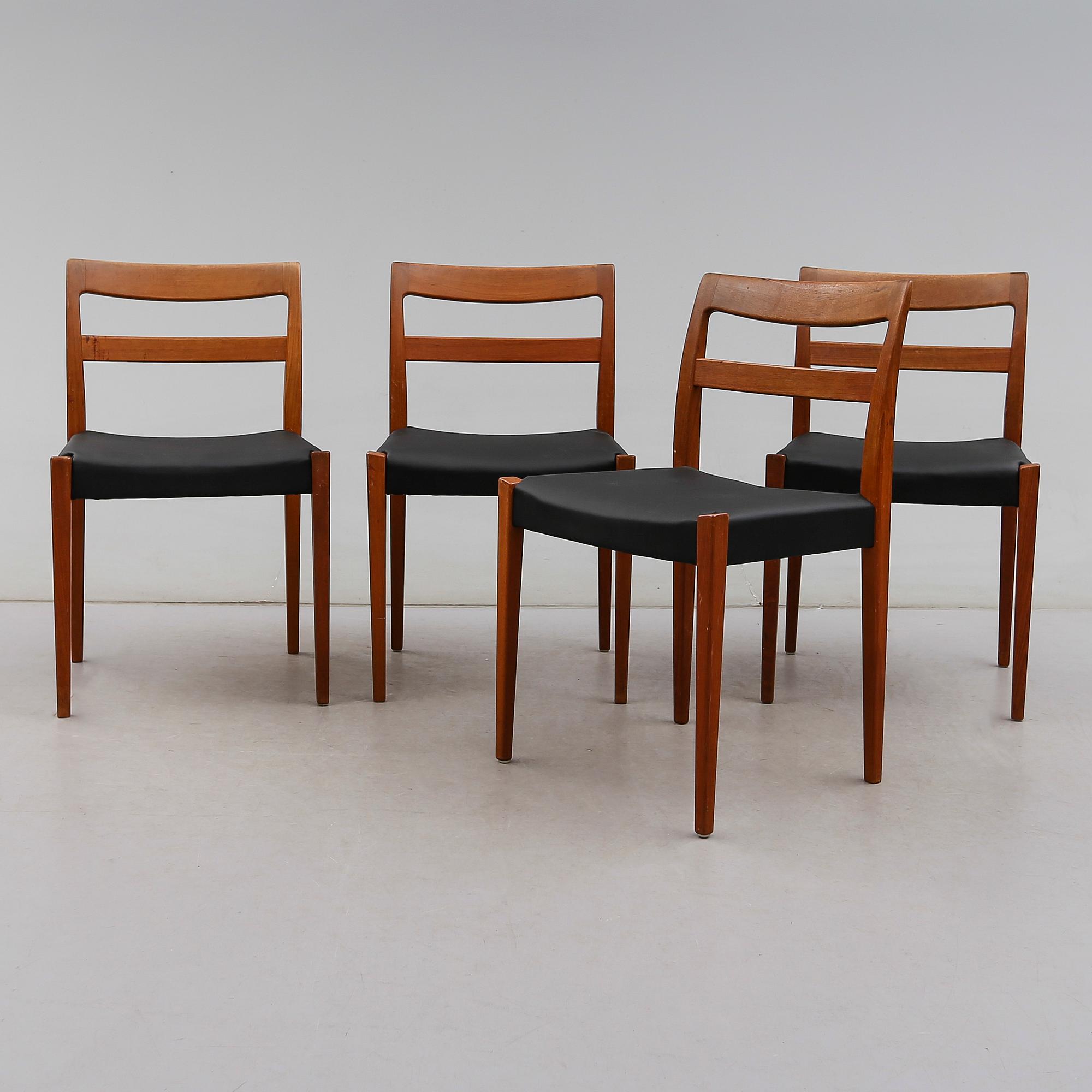 BORD OCH STOLAR, 4 st, "Garmi", Nils Jonsson, Troeds, 1900-talets andra hälft.