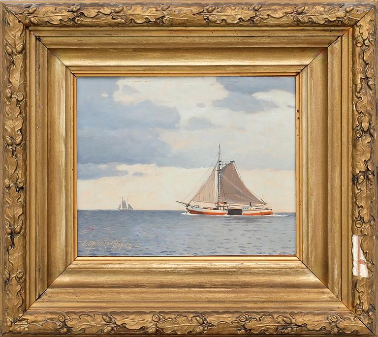 Victor Qvistorff, sailing boat.